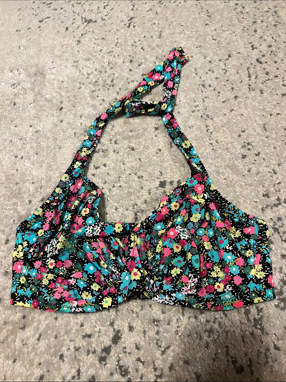 Pour Moi Floral Halter Swim Top